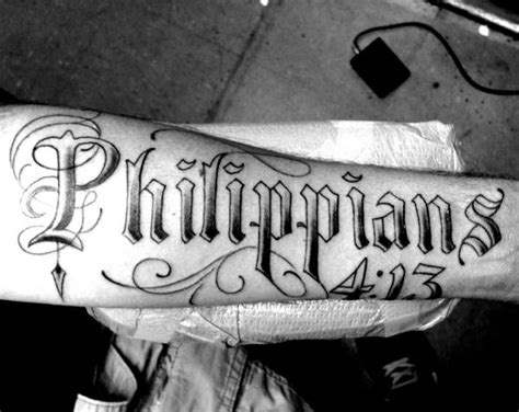 45 Divine Philippians 413 Tattoo Designs Art And Design