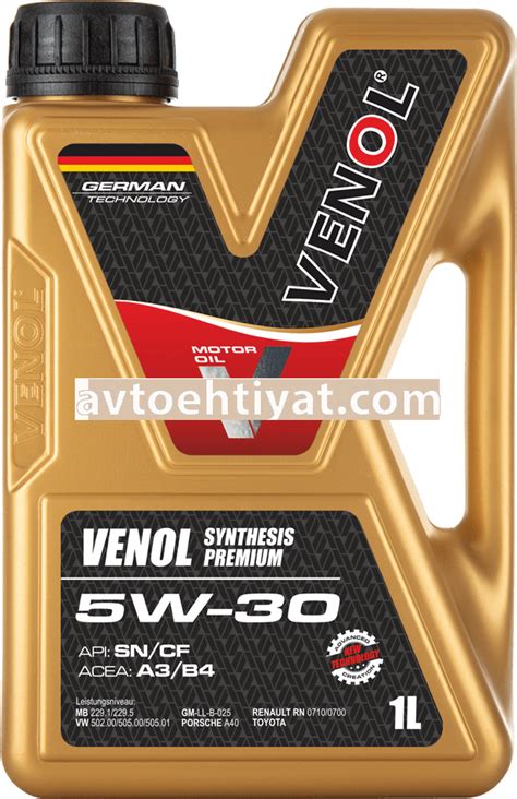 Mühərrik yağı VENOL SYNTHESIS PREMIUM ECONOMIC 5W30 - AvtoEhtiyat.com