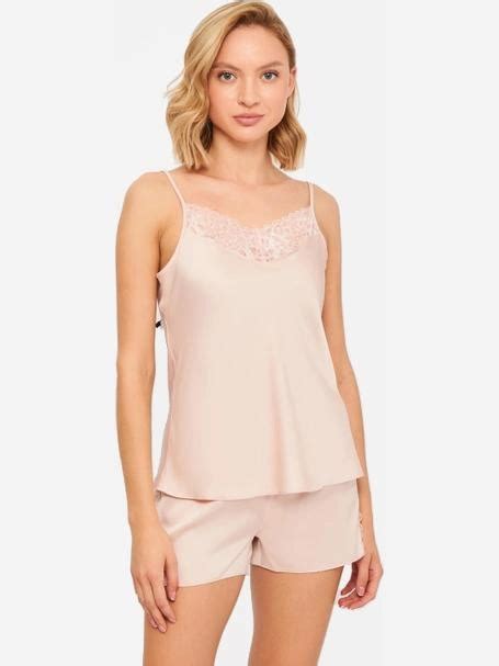 Піжама майка шорти жіноча Martelle Lingerie М 301 шовк 44 XXL Рожева пудра MAR301093S