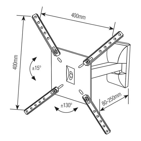 Suporte Para Tv Articulado Brasforma Sbrp A Polegadas Bftech