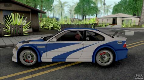 BMW M3 GTR (NFS Most Wanted Intro Cutscene) for GTA San Andreas
