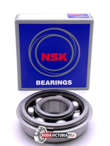 NSK JAPAN 6304 ZNR OPEN Snap Ring Deep Groove Ball Bearing 20x52x15mm