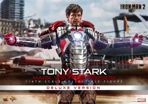 Hot Toys Iron Man Tony Stark Mark V Suit Up Version Figure Deluxe Version Mms Sugo