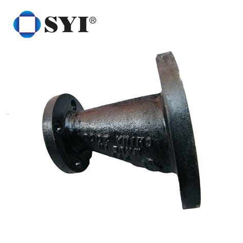 Syi Red Blue Epoxy Coating Awwa C Ductile Iron Flanged Bend Pipe