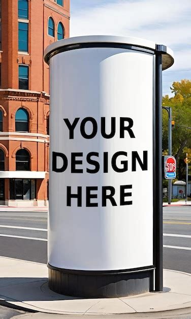Premium Psd Bus Stop Advertising Board Mockup