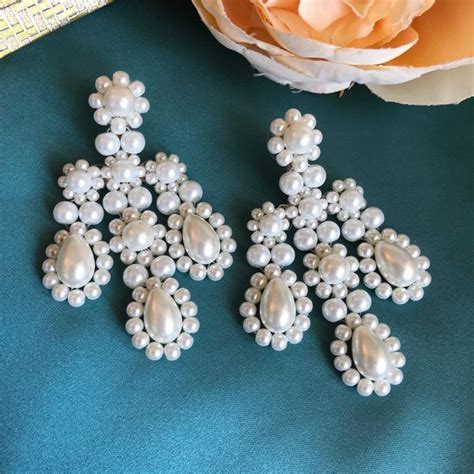 Pearl Drop Earrings Simone Rocha Style Inspire Uplift Beaded