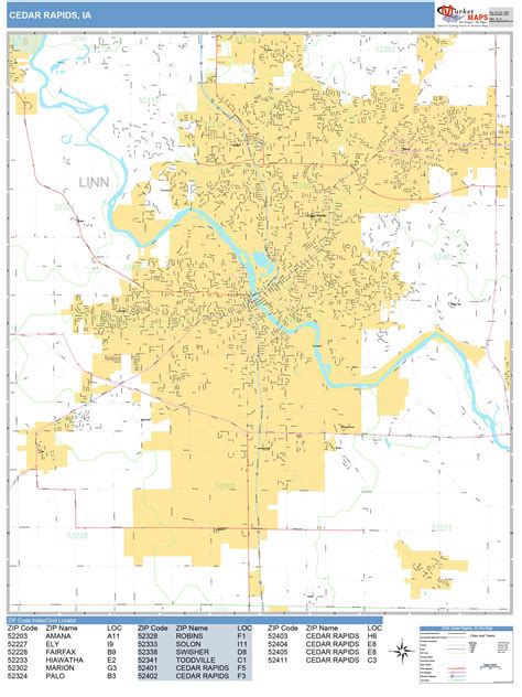 Cedar Rapids Ia Zip Code Map - Map Worksheets