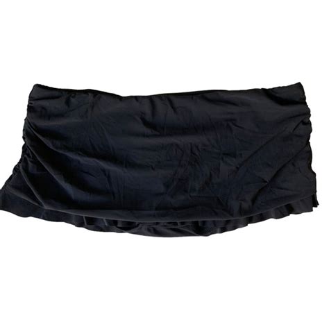 Gottex Swim Gottex Black Bikini Bottom Skirtini Skirted New With Tags Pin Up Cruise Beach