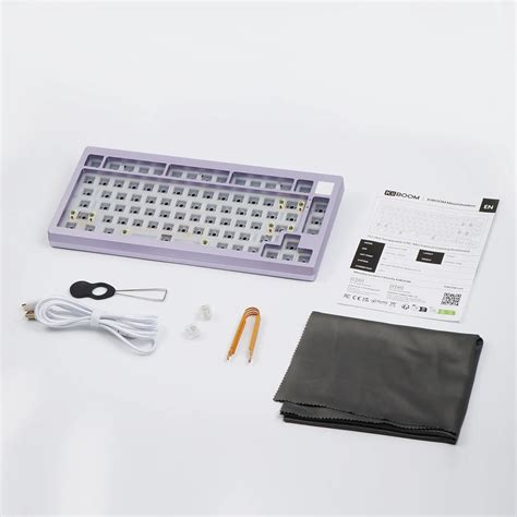 KiiBOOM Moonshadow 81 Aluminum VIA QMK USB C Wired Hot Swappable Mechanical Keyboard Barebones