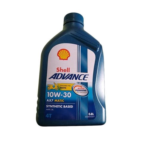 Jual Oli Shell Advance AX7 Matic 800ml 10W30 Synthetic Base Di Lapak