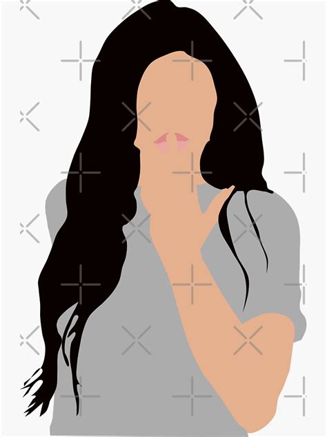 Kylie Minimal Sticker For Sale By Juliesdesigns Redbubble