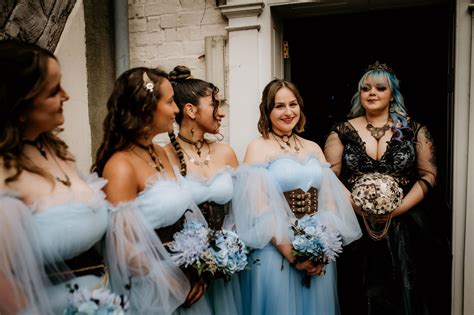 Melissa And Alex Gothic Steampunk Wedding — Legend Bridal Designs Alternative Bridalwear