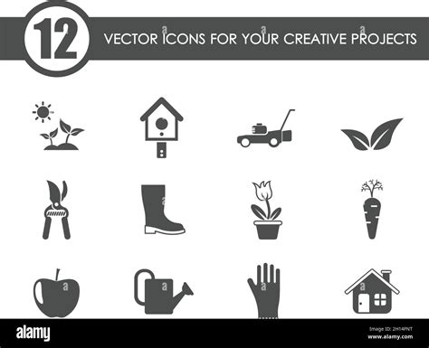 Gardening Vector Icons Stock Vector Image And Art Alamy