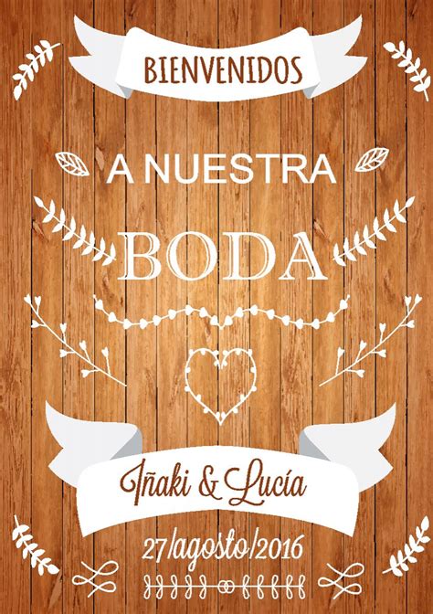 Comprar Cartel Bienvenidos A Nuestra Boda