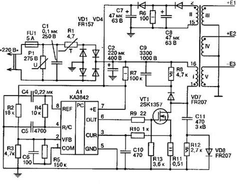 Electronic Circuit Uc3842 Currentmode Pwm Controller