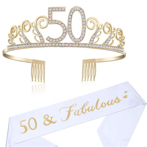 50th Birthday Sash And Tiara Kit 50th Birthday Sash And Birthday Queen