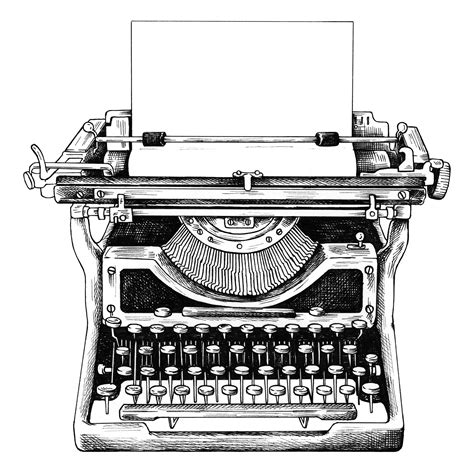 Typewriter Svg Png Pdf Typewriter Digital Vector Illustration