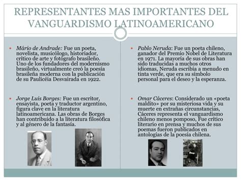 El Vanguardismo Latinoamericano Ppt Descarga Gratuita