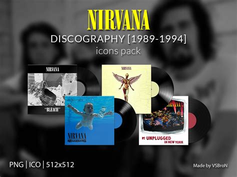 Nirvana Discography 1989 1994 Icons Pack By VSBroN On DeviantArt