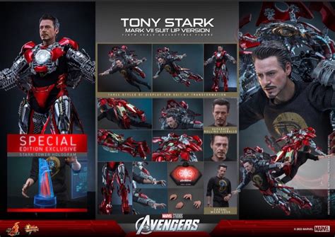 Hot Toys The Avengers Tony Stark Mark Vii Suit Up Version Mms