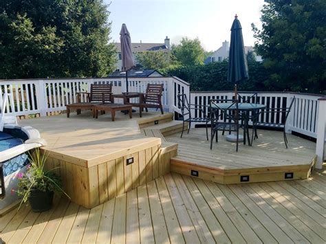Multi Level Pool Deck In Aurora Il Traditional Deck Chicago By