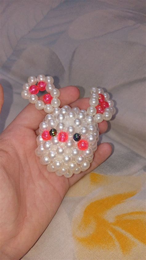 Зайчик из бусин | Бисероплетение, Бисер, Бисерные украшения