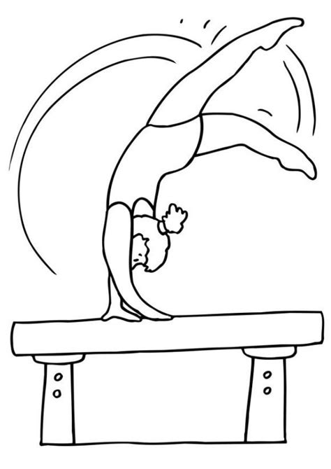 Sport Coloring, : sporty coloring pages for kids gymnastics Sports ...