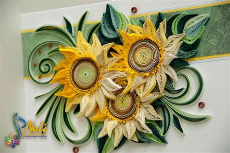 Neli Quilling Art Sunflowers Neli Quilling Quilled Paper Art Quilling