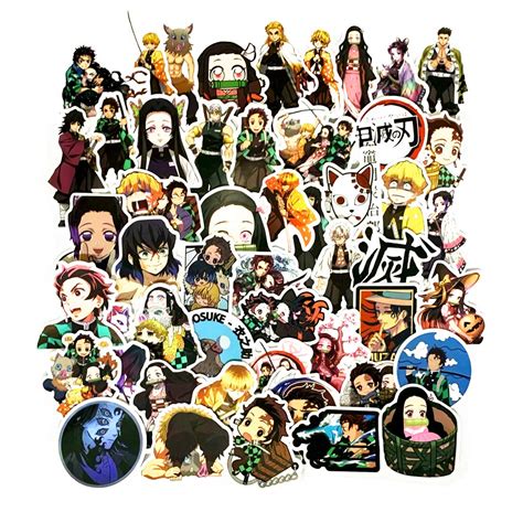 Buy 50pcs Anime Stickerswaterproof Decals Cartoon Anime Stickers For Phonewater Bottlelaptop