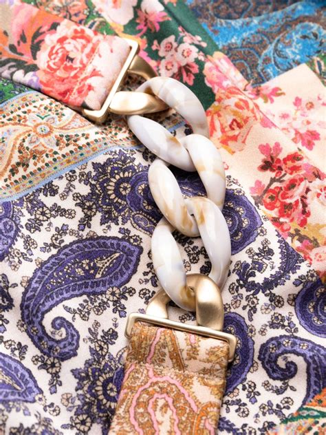 ZIMMERMANN Mix Print Bikini Bottoms Neutrals FARFETCH UK