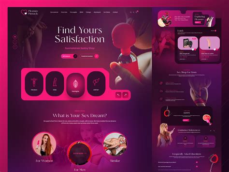 Pleasure Pinnacle Sex Toy Shop Landing Page By Dipanjan Adhikary On