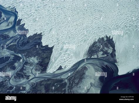 guerrero negro dunes aerial view baja california mexico stock photo