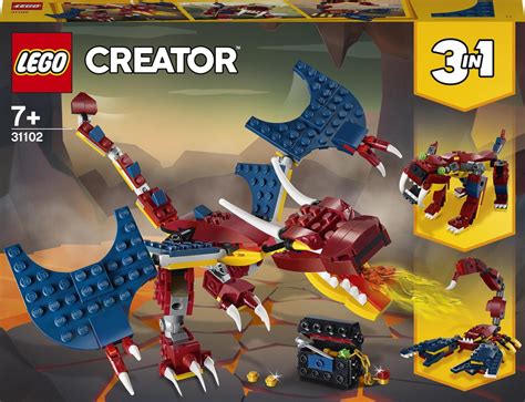LEGO Creator, klocki Smok Ognia, 31102 - LEGO | Sklep EMPIK.COM