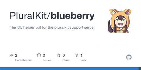 Github Pluralkitblueberry Friendly Helper Bot For The Pluralkit