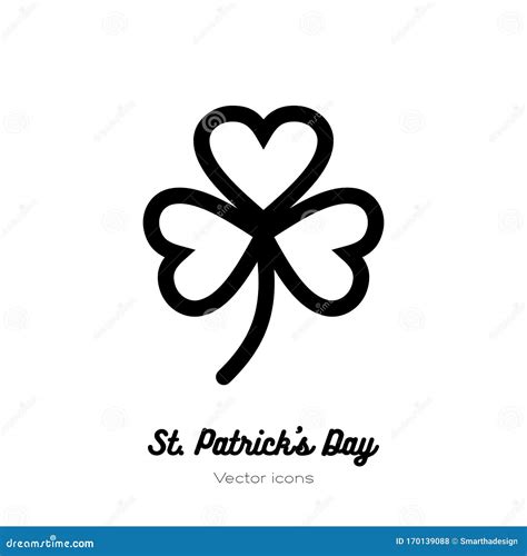 line art shamrock 1
