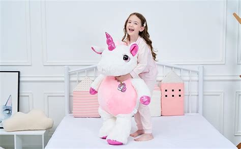 IKASA Grand Licorne Animaux en Peluche Licorne Géant Peluche Douce