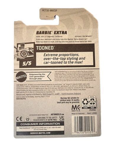 Hot Wheels Barbie Dream Camper Tooned Barbie Extra Lot Of Mattel Cars