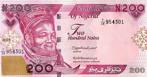 Nigeria New Signature 200 Naira Note B244d Confirmed Banknotenews