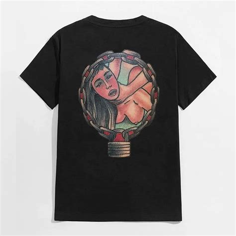 Choke Me The Naked Couple Have Sex Black Print T Shirt