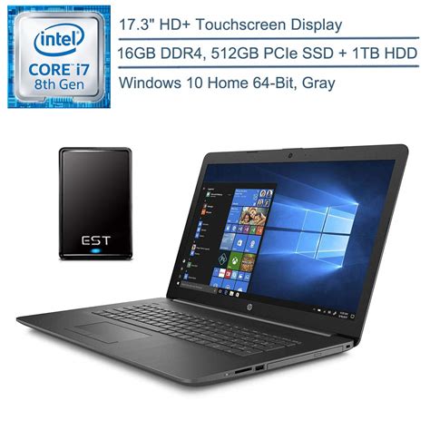 HP 17 (17-by) - i7-8565U · UHD Graphics 620 · 17.3”, HD+ (1600 x 900 ...
