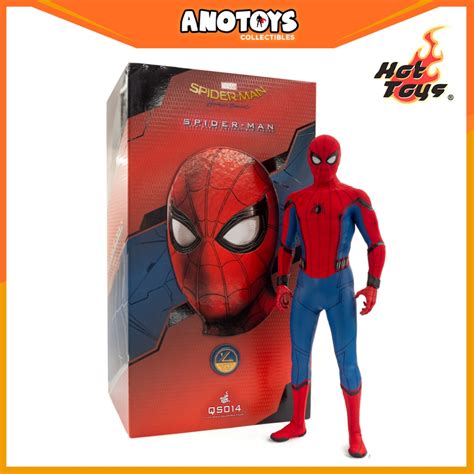 HOT TOYS SPIDER MAN HOMECOMING SPIDER MAN 1 4 COLLECTIBLE FIGURE QS014 Shopee Philippines