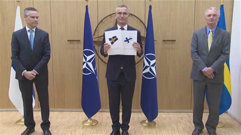 Finland Sweden Submit Application To Join Nato