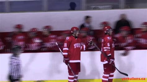 York Lions Men S Hockey Vs Wilfrid Laurier Golden Hawks Highlights