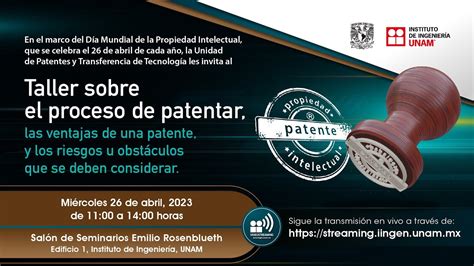 Taller Sobre El Proceso De Patentar Youtube