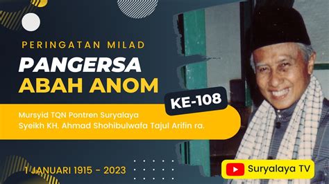 Memperingati Milad Mursyid TQN Pontren Suryalaya Syeikh KH Ahmad