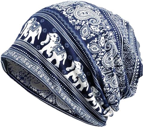 Tasiehero Damen Herren Elefant Muslimische Kopftuch Indische Turban