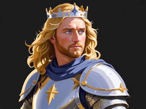 Premium Photo A Noble And Charismatic Ruler King Arthur