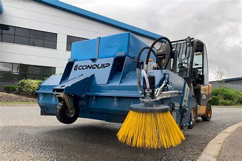 Forklift Road Sweeper Attachment Conquip Uk