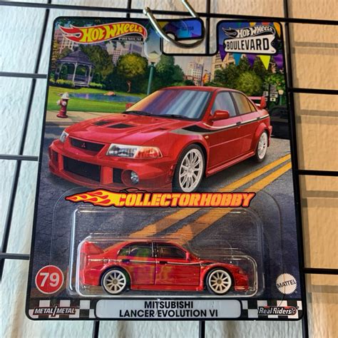 Hot Wheels Premium Mitsubishi Evo Lancer Vi Boulevard Shopee Singapore