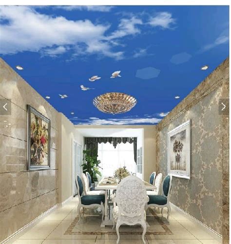 Jual Wallpaper Dinding Custom D D Dimensi Plafon Ceiling